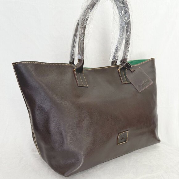 Nwt Dooney & Bourke Florentine Leather Medium Russel Tote Bag - Picture 3 of 13